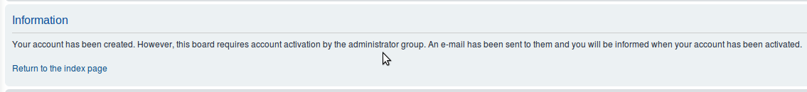 Application confirmation